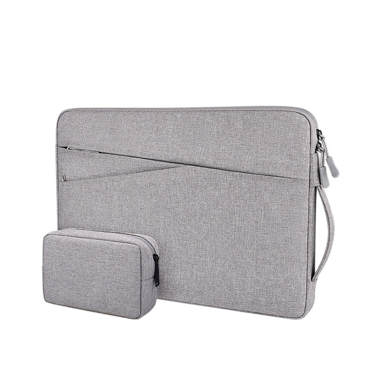 ND01DS Polyester Notebook Laptop Liner Bag with Small Bag, Size:13.3 inch(Hemp Grey) - 13.3 inch by PMC Jewellery | Online Shopping South Africa | PMC Jewellery | Buy Now Pay Later Mobicred