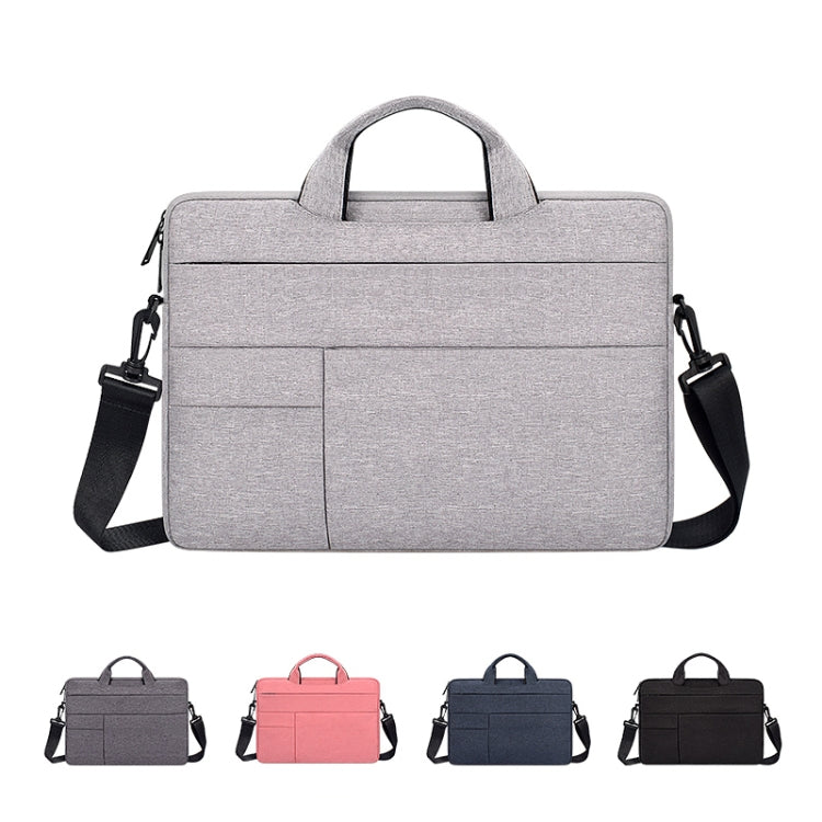 ND05SDJ Oxford Cloth + Nylon Laptop Portable Shoulder Bag, Size:14.1-15.4 inch(Hemp Gray) - 15 inch by PMC Jewellery | Online Shopping South Africa | PMC Jewellery | Buy Now Pay Later Mobicred