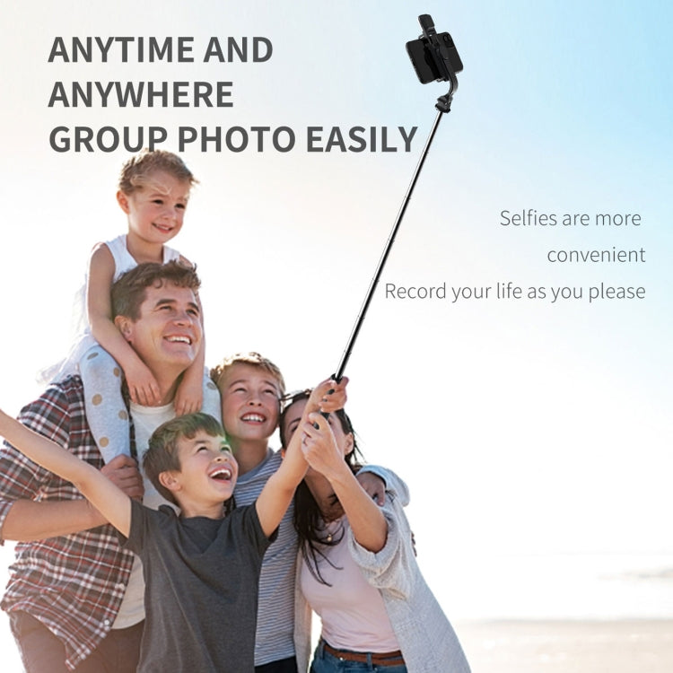 Q02S Fill Light Bluetooth Selfie Stick Tripod Mobile Phone Holder(Black) - Selfie Sticks by PMC TechLife | Online Shopping South Africa | PMC TechLife | Buy Now Pay Later Mobicred