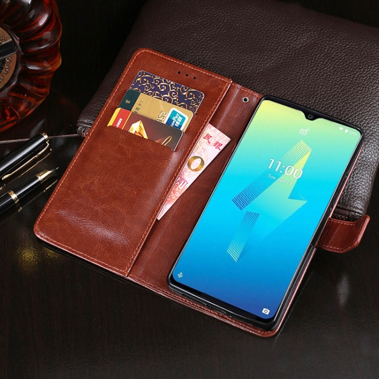 For Wiko Power U10 idewei Crazy Horse Texture Horizontal Flip Leather Case with Holder & Card Slots & Wallet(Brown) - Wiko by idewei | Online Shopping South Africa | PMC Jewellery | Buy Now Pay Later Mobicred