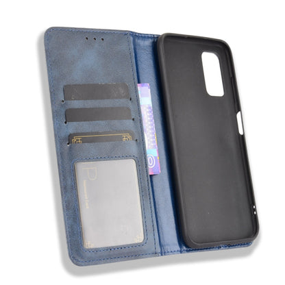 For Blackview A90 Magnetic Buckle Retro Crazy Horse Texture Horizontal Flip Leather Case with Holder & Card Slots & Photo Frame(Blue) - More Brand by PMC Jewellery | Online Shopping South Africa | PMC Jewellery | Buy Now Pay Later Mobicred