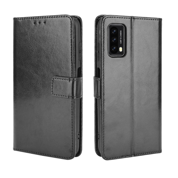 For Blackview A90 Crazy Horse Texture Horizontal Flip Leather Case with Holder & Card Slots & Lanyard(Black) - More Brand by PMC Jewellery | Online Shopping South Africa | PMC Jewellery | Buy Now Pay Later Mobicred