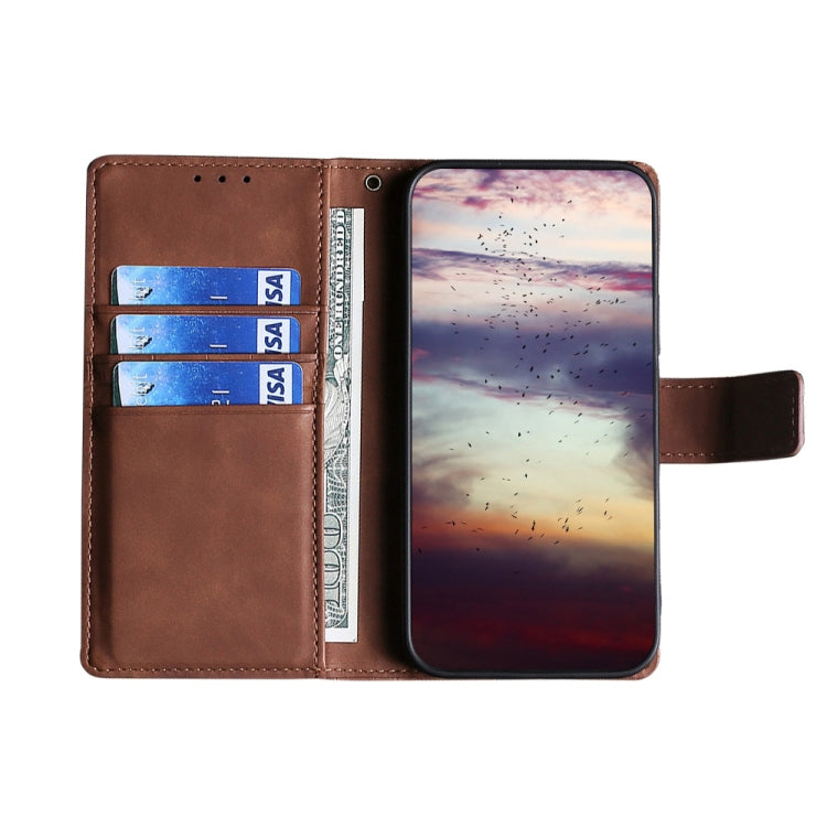 For Doogee N30 Skin Feel Crocodile Texture Magnetic Clasp Horizontal Flip PU Leather Case with Holder & Card Slots & Wallet(Brown) - More Brand by PMC Jewellery | Online Shopping South Africa | PMC Jewellery | Buy Now Pay Later Mobicred