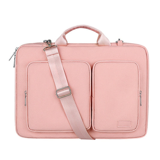 ST11 Polyester Thickened Laptop Bag with Detachable Shoulder Strap, Size:14.1-15.4 inch(Pink) - 15 inch by PMC Jewellery | Online Shopping South Africa | PMC Jewellery | Buy Now Pay Later Mobicred