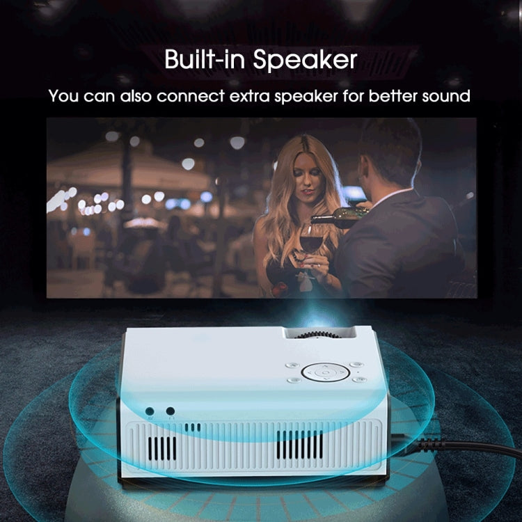 WEJOY Y5 800x480P 80 ANSI Lumens Portable Home Theater LED HD Digital Projector, Android 9.0, 1G+8G, EU Plug - LED Projector by WEJOY | Online Shopping South Africa | PMC Jewellery | Buy Now Pay Later Mobicred