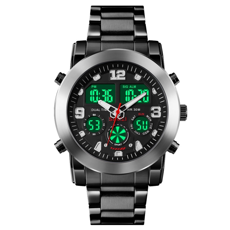 SKMEI 1642 Three-time Display Luminous Electronic Watch, Support Alarm Clock(Silver) - free shipping - PMC TechLife - Order now!