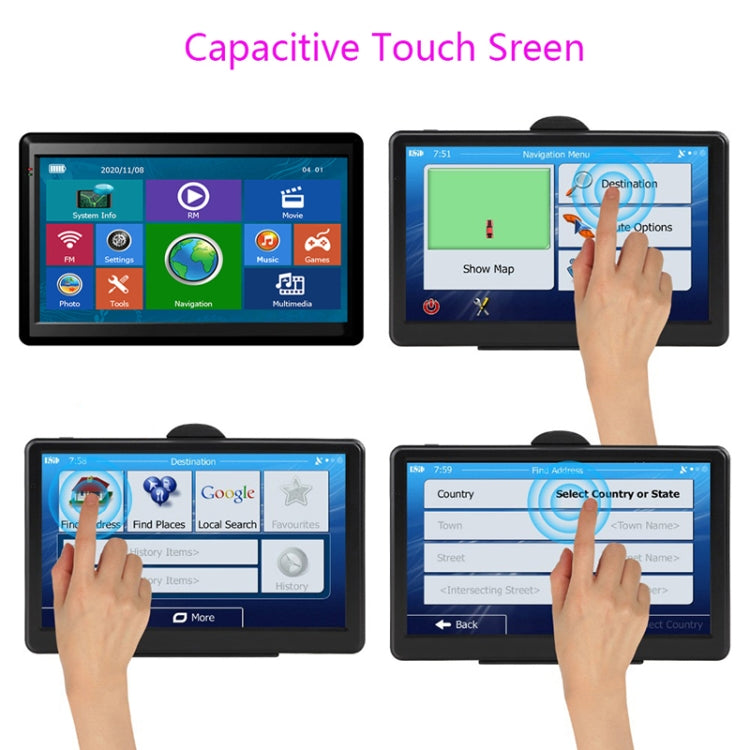 7 inch Car GPS Navigator 8G+256M Capacitive Screen High Configuration, Specification:North America Map - Car MP3 & MP4 & MP5 by PMC TechLife | Online Shopping South Africa | PMC TechLife | Buy Now Pay Later Mobicred