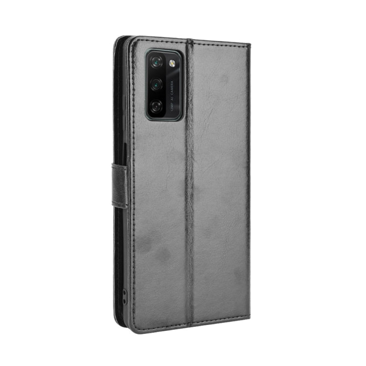 For Blackview A100 Crazy Horse Texture Horizontal Flip Leather Case with Holder & Card Slots & Lanyard(Black) - More Brand by PMC Jewellery | Online Shopping South Africa | PMC Jewellery | Buy Now Pay Later Mobicred