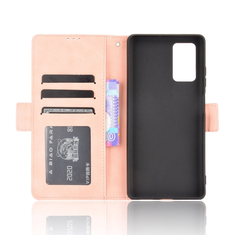 For Blackview A100 Skin Feel Calf Pattern Horizontal Flip Leather Case with Holder & Card Slots & Photo Frame(Pink) - More Brand by PMC Jewellery | Online Shopping South Africa | PMC Jewellery