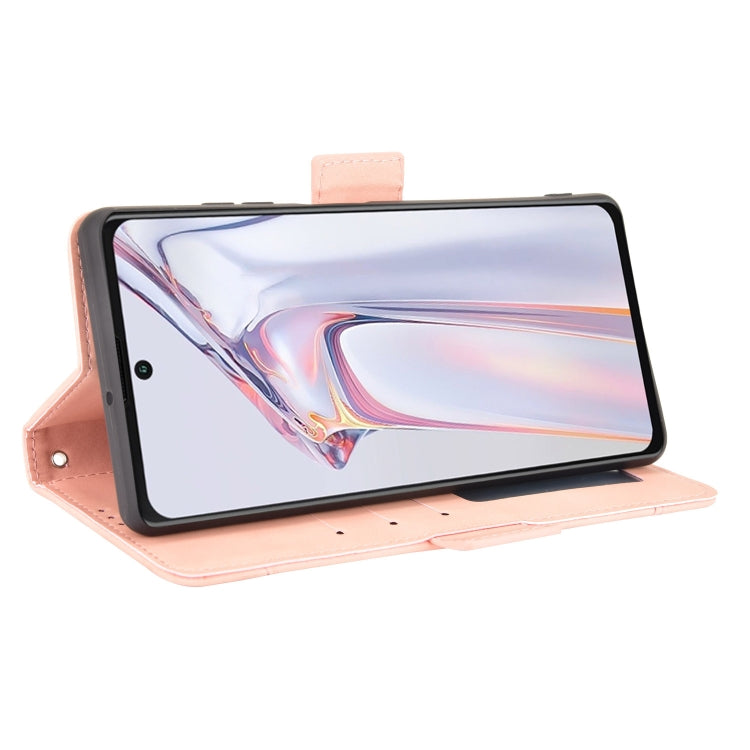 For Blackview A100 Skin Feel Calf Pattern Horizontal Flip Leather Case with Holder & Card Slots & Photo Frame(Pink) - More Brand by PMC Jewellery | Online Shopping South Africa | PMC Jewellery