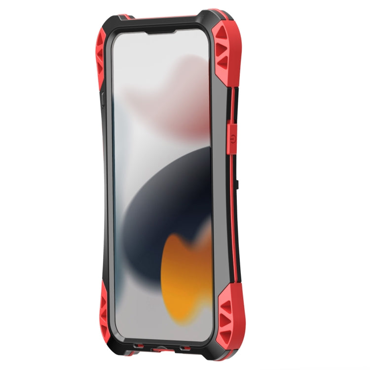 For iPhone 13 Pro R-JUST AMIRA Shockproof Dustproof Waterproof Metal Protective Case (Red) - iPhone 13 Pro Cases by R-JUST | Online Shopping South Africa | PMC TechLife | Buy Now Pay Later Mobicred
