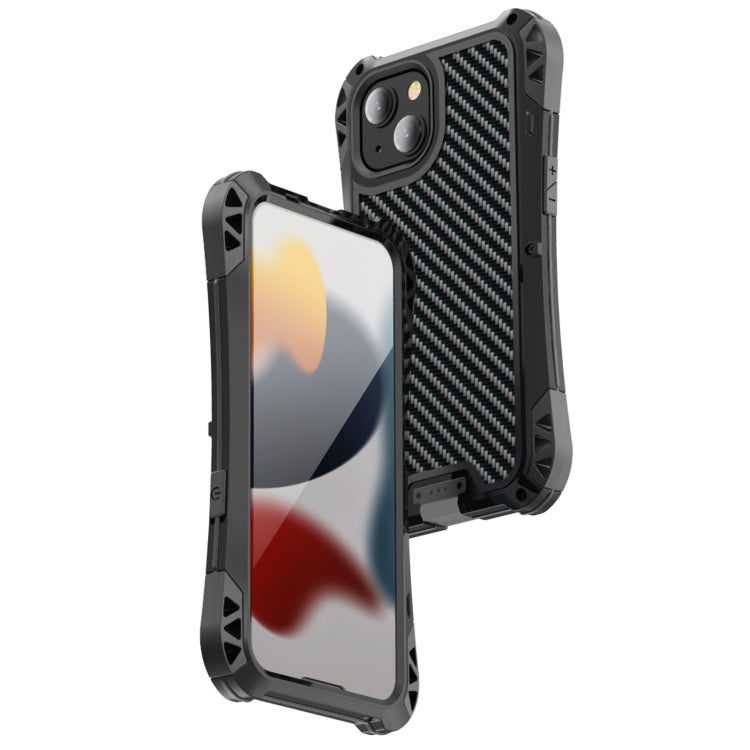 For iPhone 13 Pro Max R-JUST AMIRA Shockproof Dustproof Waterproof Metal Protective Case (Black) - iPhone 13 Pro Max Cases by R-JUST | Online Shopping South Africa | PMC Jewellery