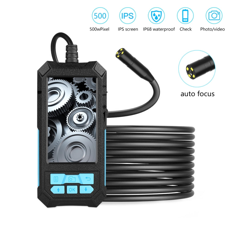 P90 11mm 4.5 inch HD 500W Autofocus Camera Endoscope Portable Waterproof Industrial Pipe Endoscope, Hard Cable Length: 5m -  by PMC Jewellery | Online Shopping South Africa | PMC Jewellery | Buy Now Pay Later Mobicred