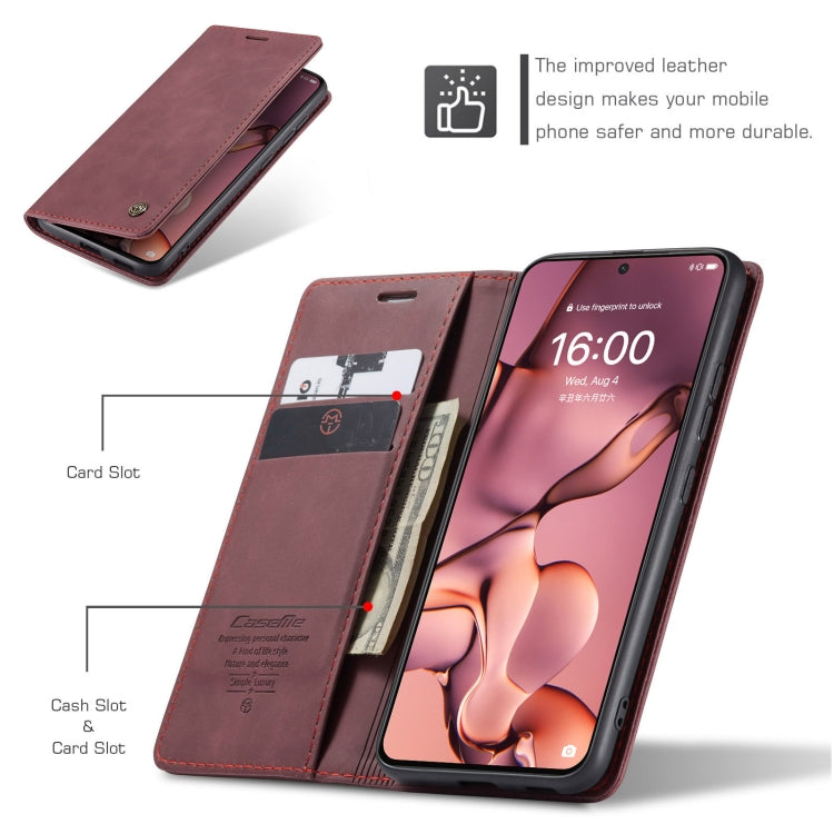 CaseMe 013 Multifunctional Horizontal Flip Leather Case with Holder & Card Slot & Wallet For Huawei P50(Wine Red) - Huawei Cases by CaseMe | Online Shopping South Africa | PMC Jewellery | Buy Now Pay Later Mobicred