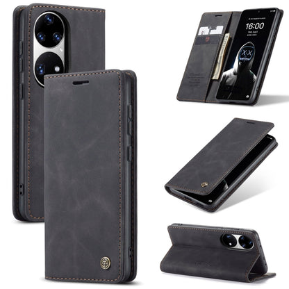 CaseMe 013 Multifunctional Horizontal Flip Leather Case with Holder & Card Slot & Wallet For Huawei P50 Pro(Black) - Huawei Cases by CaseMe | Online Shopping South Africa | PMC Jewellery | Buy Now Pay Later Mobicred