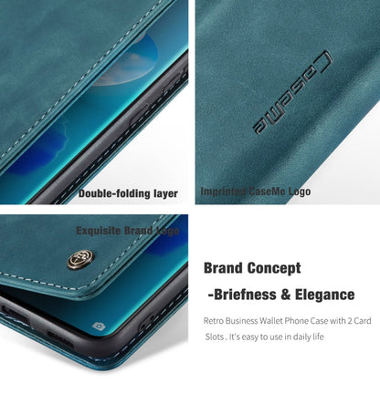 CaseMe 013 Multifunctional Horizontal Flip Leather Case with Holder & Card Slot & Wallet For Huawei P50 Pro(Blue) - Huawei Cases by CaseMe | Online Shopping South Africa | PMC Jewellery | Buy Now Pay Later Mobicred