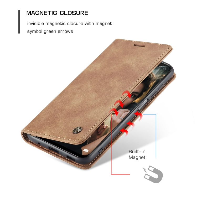 CaseMe 013 Multifunctional Horizontal Flip Leather Case with Holder & Card Slot & Wallet For Xiaomi Redmi Note 10 5G(Brown) - Xiaomi Cases by CaseMe | Online Shopping South Africa | PMC Jewellery | Buy Now Pay Later Mobicred