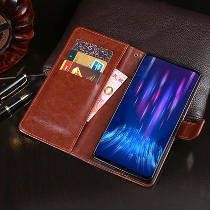 idewei Crazy Horse Texture Horizontal Flip Leather Case with Holder & Card Slots & Wallet For Doogee S97 Pro(Blue) - More Brand by idewei | Online Shopping South Africa | PMC Jewellery | Buy Now Pay Later Mobicred
