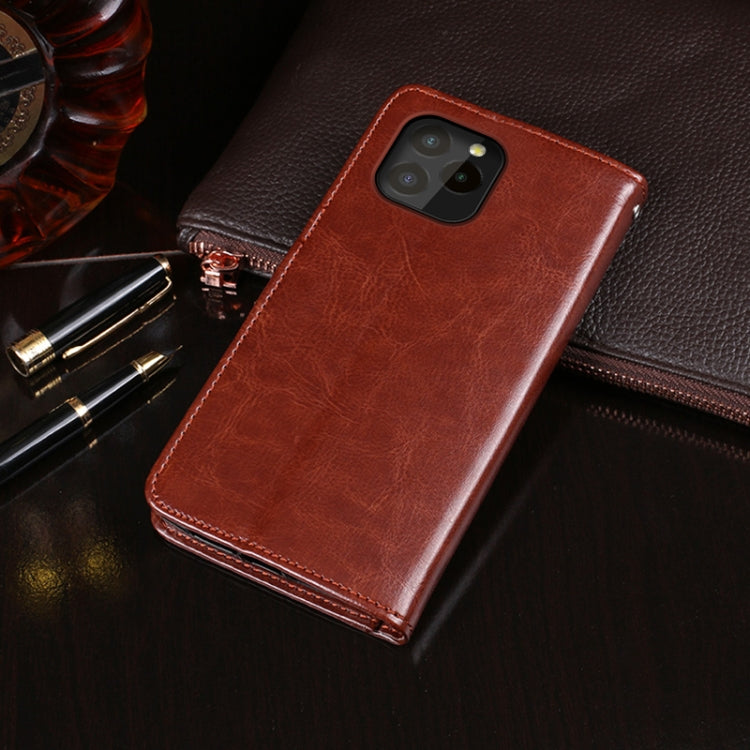 idewei Crazy Horse Texture Horizontal Flip Leather Case with Holder & Card Slots & Wallet For Oukitel C21 Pro(Rose Red) - More Brand by idewei | Online Shopping South Africa | PMC Jewellery | Buy Now Pay Later Mobicred