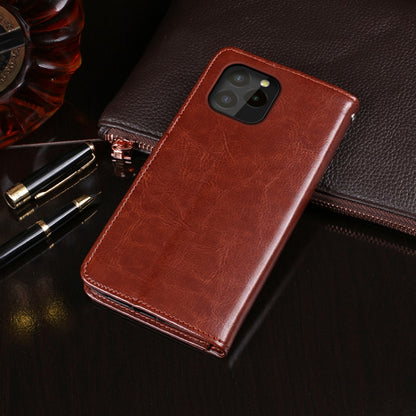 idewei Crazy Horse Texture Horizontal Flip Leather Case with Holder & Card Slots & Wallet For Oukitel C21 Pro(Rose Red) - More Brand by idewei | Online Shopping South Africa | PMC Jewellery | Buy Now Pay Later Mobicred