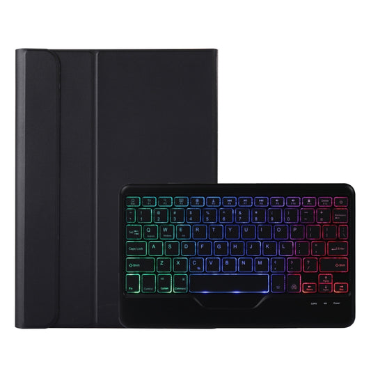 A0N5BS Ultra-thin Tri-color Backlight Detachable Lambskin Texture TPU Bluetooth Keyboard Leather Tablet Case with Holder For Xiaomi Pad 5 / 5 Pro(Black) - Others Keyboard by PMC Jewellery | Online Shopping South Africa | PMC Jewellery