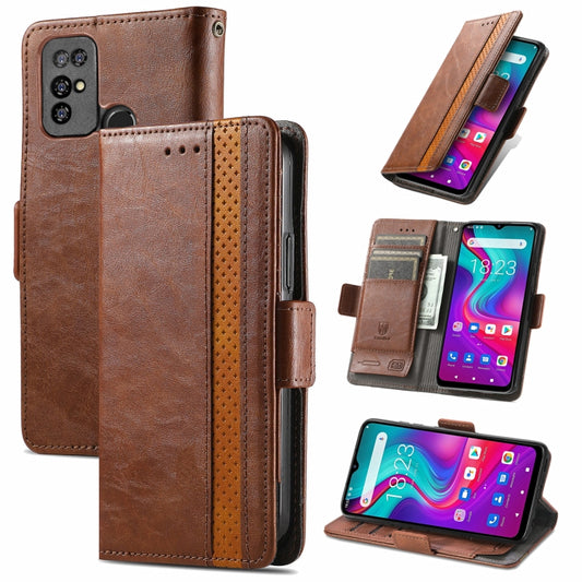 For Doogee X96 Pro CaseNeo Business Splicing Dual Magnetic Buckle Horizontal Flip PU Leather Case with Holder & Card Slots & Wallet(Brown) - More Brand by PMC Jewellery | Online Shopping South Africa | PMC Jewellery | Buy Now Pay Later Mobicred