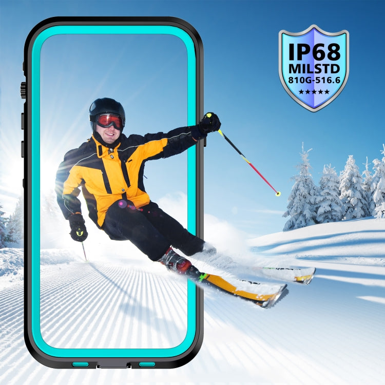 For iPhone 13 Pro Max RedPepper Transparent Dot Shockproof Waterproof PC + TPU Protective Case  (Blue) - iPhone 13 Pro Max Cases by RedPepper | Online Shopping South Africa | PMc TechLife | Buy Now Pay Later Mobicred