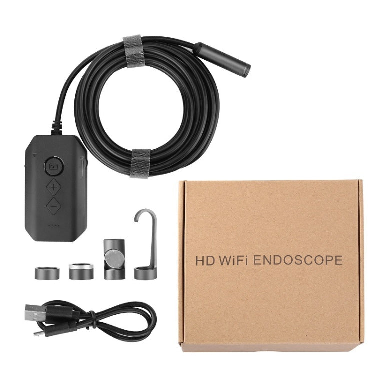 Y17 5MP 7.9mm Dual-lens HD Autofocus WiFi Industrial Digital Endoscope Zoomable Snake Camera, Cable Length:3.5m Hard Cable(Black) -  by PMC Jewellery | Online Shopping South Africa | PMC Jewellery | Buy Now Pay Later Mobicred