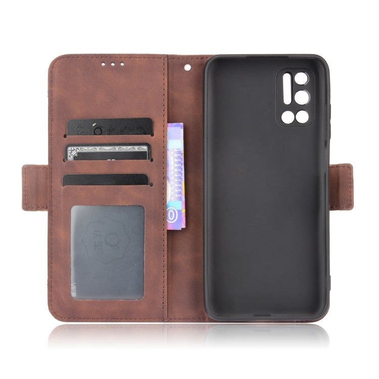 For Doogee N40 Pro Skin Feel Calf Pattern Horizontal Flip Leather Case with Holder & Card Slots & Photo Frame(Brown) - More Brand by PMC Jewellery | Online Shopping South Africa | PMC Jewellery | Buy Now Pay Later Mobicred
