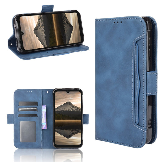 For Doogee S86 / S86 Pro Skin Feel Calf Pattern Horizontal Flip Leather Case with Holder & Card Slots & Photo Frame(Blue) - More Brand by PMC Jewellery | Online Shopping South Africa | PMC Jewellery | Buy Now Pay Later Mobicred