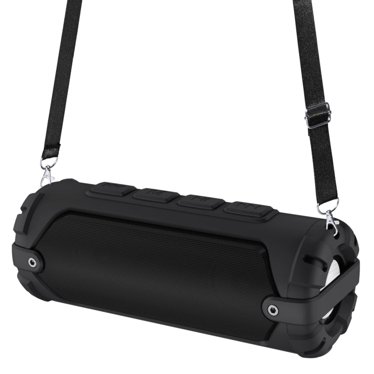 New Rixing NR-6013 Bluetooth 5.0 Portable Outdoor Wireless Bluetooth Speaker with Shoulder Strap(Black) - Desktop Speaker by NewRixing | Online Shopping South Africa | PMC Jewellery | Buy Now Pay Later Mobicred