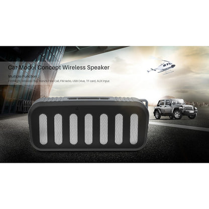 NewRixing NR-2013 TWS Car Exhaust Duct-shaped Bluetooth Speaker(Green) - Desktop Speaker by NewRixing | Online Shopping South Africa | PMC Jewellery | Buy Now Pay Later Mobicred