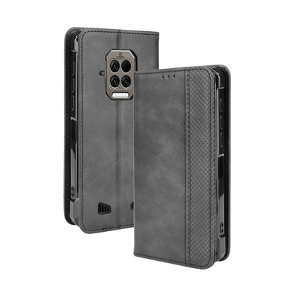 For Doogee S86 / S86 Pro Magnetic Buckle Retro Pattern Horizontal Flip Leather Case with Holder & Card Slot & Wallet(Black) - More Brand by PMC Jewellery | Online Shopping South Africa | PMC Jewellery | Buy Now Pay Later Mobicred