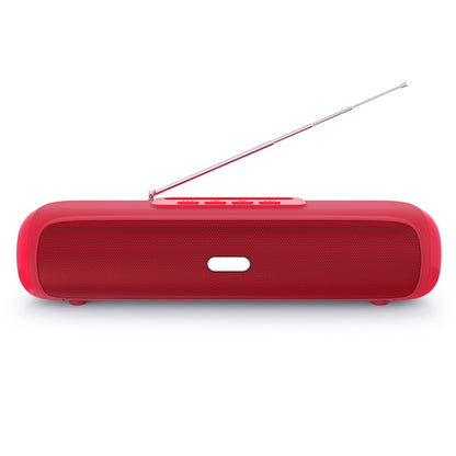 NewRixing NR-2027FM TWS Soundbar Bluetooth Speaker with Mobile Phone Holder & Antenna(Red) - Desktop Speaker by NewRixing | Online Shopping South Africa | PMC Jewellery | Buy Now Pay Later Mobicred