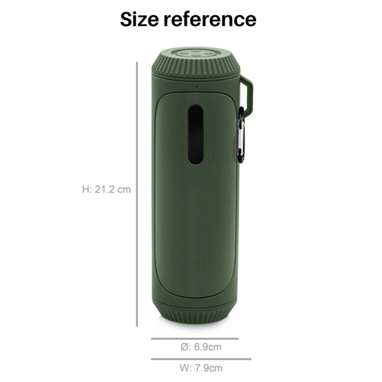 NewRixing NR-4016A TWS Outdoor Splashproof Bluetooth Speaker with Carabiner Handle & SOS Flashlight(Purple) - Desktop Speaker by NewRixing | Online Shopping South Africa | PMC Jewellery | Buy Now Pay Later Mobicred