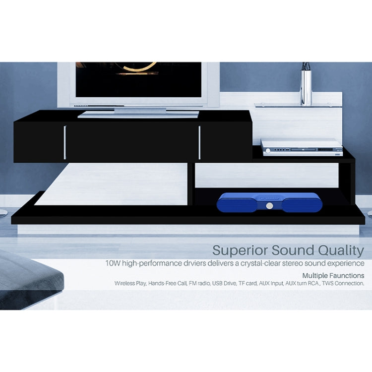 NewRixing NR-4017 TWS Pure Color Soundbar Bluetooth Speaker with Knob(Grey) - Desktop Speaker by NewRixing | Online Shopping South Africa | PMC Jewellery | Buy Now Pay Later Mobicred