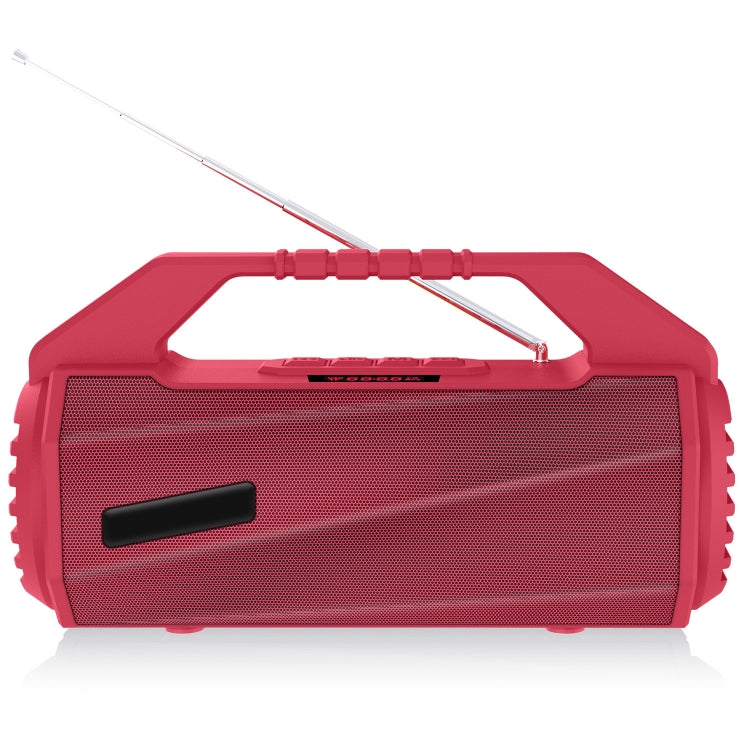 NewRixing NR-4025FM with Screen Outdoor Splash-proof Water Portable Bluetooth Speaker, Support Hands-free Call / TF Card / FM / U Disk(Red) - Desktop Speaker by NewRixing | Online Shopping South Africa | PMC Jewellery | Buy Now Pay Later Mobicred