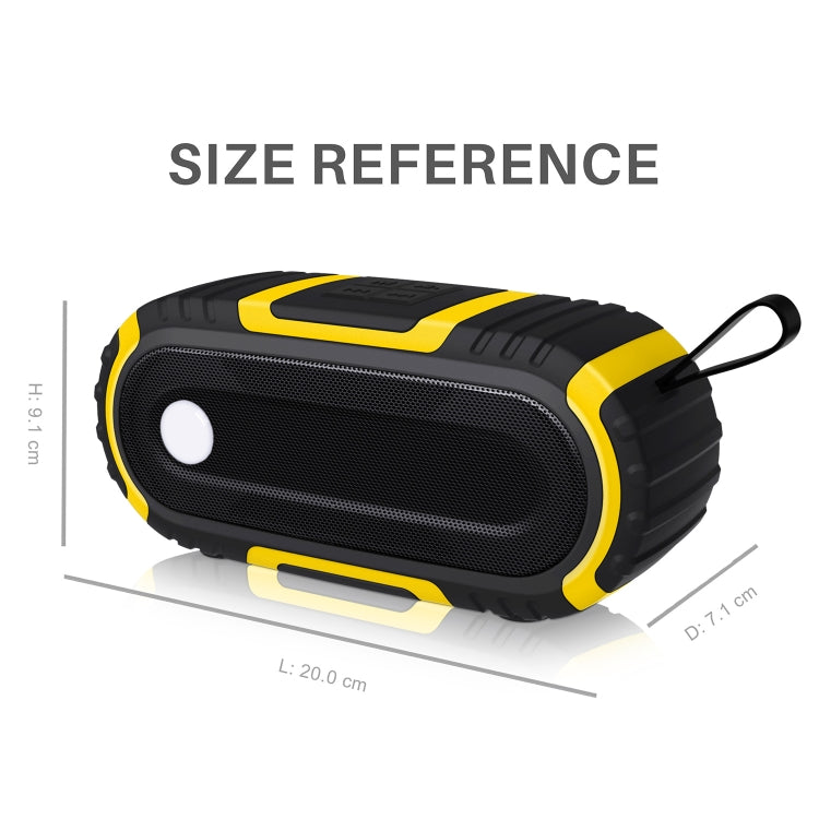 NewRixing NR-5016 Outdoor Splash-proof Water Bluetooth Speaker, Support Hands-free Call / TF Card / FM / U Disk(Black) - Desktop Speaker by NewRixing | Online Shopping South Africa | PMC Jewellery | Buy Now Pay Later Mobicred