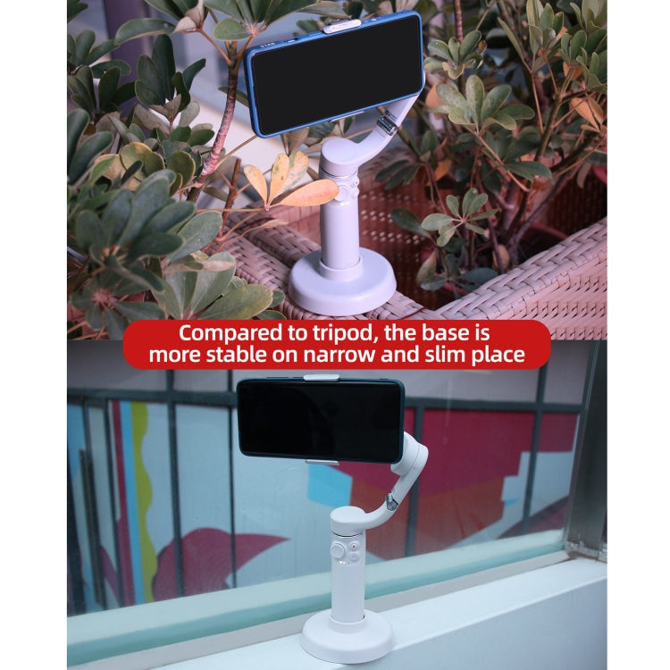 Sunnylife DZ75 Mobile Phone Gimbal Desktop Fixed Stand Base for DJI OM 5(White) -  by Sunnylife | Online Shopping South Africa | PMC Jewellery | Buy Now Pay Later Mobicred