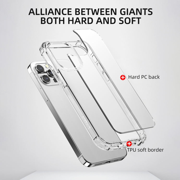 For iPhone 13 Pro Max iPAKY Crystal Clear Series Transparent Shockproof TPU + PC Protective Case - iPhone 13 Pro Max Cases by iPAKY | Online Shopping South Africa | PMC TechLife