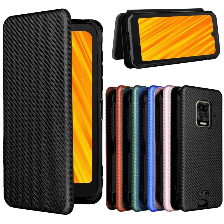 For Doogee S59 / S59 Pro Carbon Fiber Texture Horizontal Flip TPU + PC + PU Leather Case with Card Slot(Black) - More Brand by PMC Jewellery | Online Shopping South Africa | PMC Jewellery | Buy Now Pay Later Mobicred