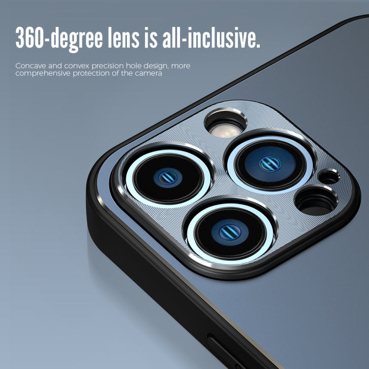 For iPhone 11 Pro Max R-JUST RJ-52 3-Line Style Metal TPU Shockproof Protective Case (Black) - iPhone 11 Pro Max Cases by R-JUST | Online Shopping South Africa | PMC TechLife | Buy Now Pay Later Mobicred