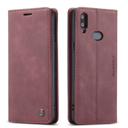 For Galaxy A10s CaseMe-013 Multifunctional Horizontal Flip Leather Case with Card Slot & Holder & Wallet(Wine Red) - Galaxy Phone Cases by CaseMe | Online Shopping South Africa | PMC Jewellery | Buy Now Pay Later Mobicred