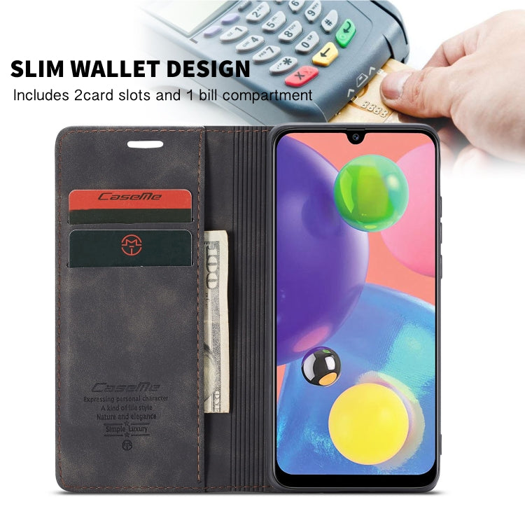 For Galaxy A70s CaseMe-013 Multifunctional Horizontal Flip Leather Case with Card Slot & Holder & Wallet(Black) - Galaxy Phone Cases by CaseMe | Online Shopping South Africa | PMC Jewellery | Buy Now Pay Later Mobicred