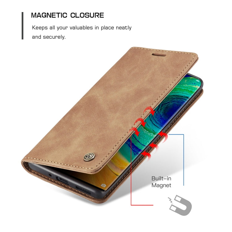 For Huawei Mate 30 Pro 4G / 5G CaseMe-013 Multifunctional Horizontal Flip Leather Case with Card Slot & Holder & Wallet(Brown) - Huawei Cases by CaseMe | Online Shopping South Africa | PMC Jewellery | Buy Now Pay Later Mobicred