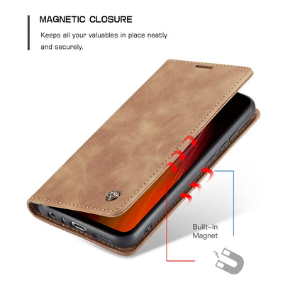 For Xiaomi Redmi Note 8 CaseMe-013 Multifunctional Horizontal Flip Leather Case with Card Slot & Holder & Wallet(Brown) - Xiaomi Cases by CaseMe | Online Shopping South Africa | PMC Jewellery | Buy Now Pay Later Mobicred