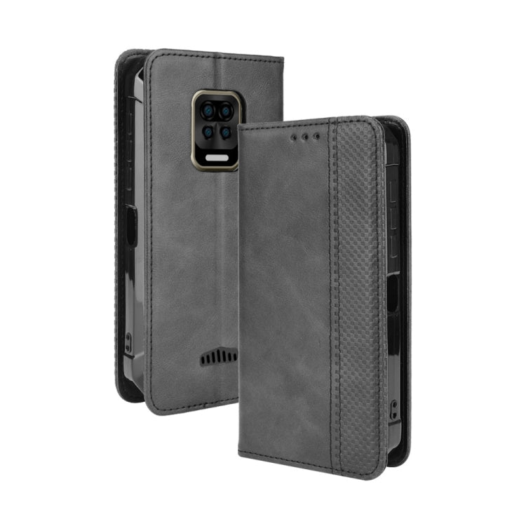 For Doogee S59 / S59 Pro Magnetic Buckle Retro Crazy Horse Texture Horizontal Flip Leather Case with Holder & Card Slots & Photo Frame(Black) - More Brand by PMC Jewellery | Online Shopping South Africa | PMC Jewellery | Buy Now Pay Later Mobicred