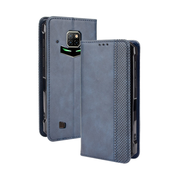 For Doogee S88 Plus / S88 Pro Magnetic Buckle Retro Crazy Horse Texture Horizontal Flip Leather Case with Holder & Card Slots & Photo Frame(Blue) - More Brand by PMC Jewellery | Online Shopping South Africa | PMC Jewellery | Buy Now Pay Later Mobicred