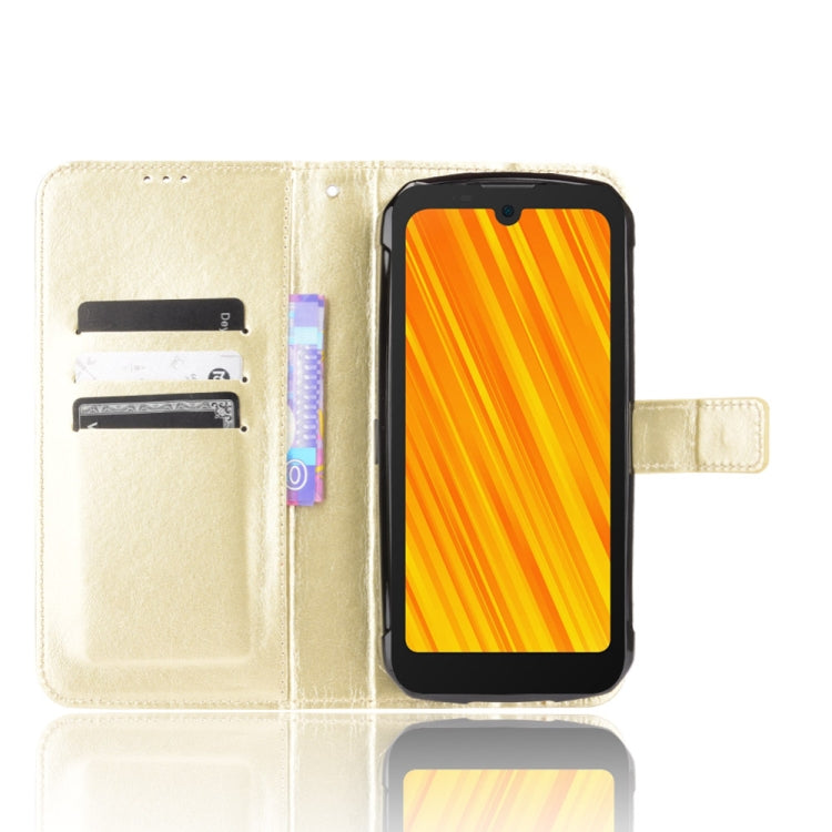 For Doogee S59 / S59 Pro Crazy Horse Texture Horizontal Flip Leather Case with Holder & Card Slots & Lanyard(Gold) - More Brand by PMC Jewellery | Online Shopping South Africa | PMC Jewellery | Buy Now Pay Later Mobicred