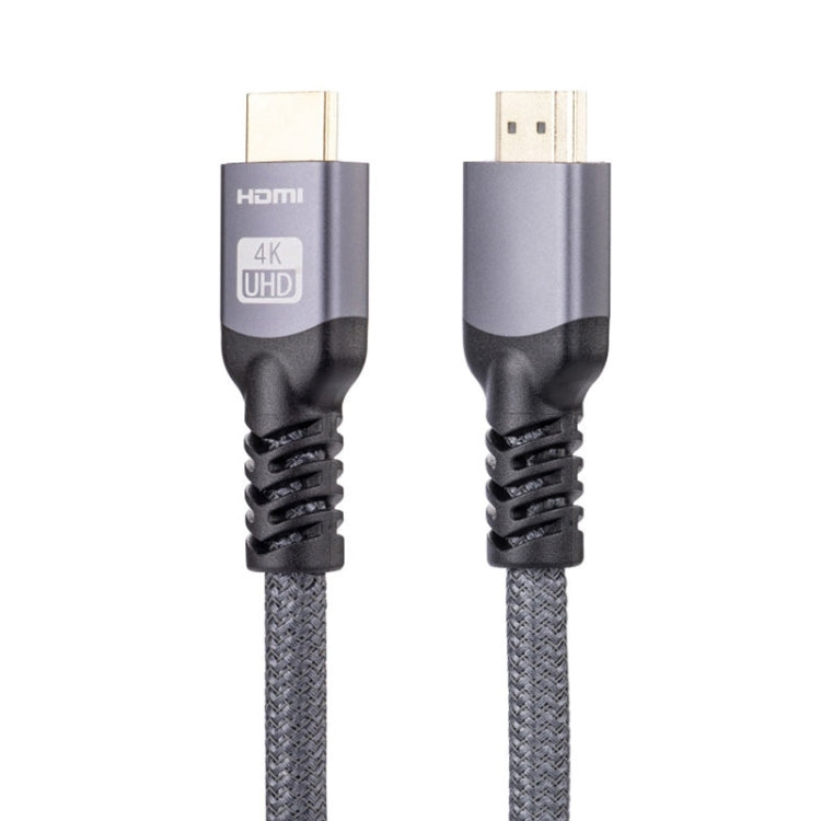 HDMI 2.0 Male to HDMI 2.0 Male 4K Ultra-HD Braided Adapter Cable, Cable Length:1.5m(Grey) - Cable by PMC Jewellery | Online Shopping South Africa | PMC Jewellery | Buy Now Pay Later Mobicred